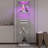 LED Lights  Glass Display Cabinet  Shelves With Door, Floor Standing Curio Bookshelf   Bedroom Office