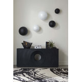 Void Console Table, Black Stone