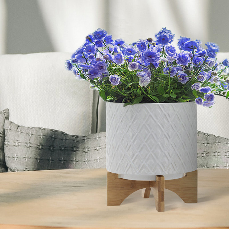 Pot à fleurs Piquion, H 10 po x l 8 po x P 8 po