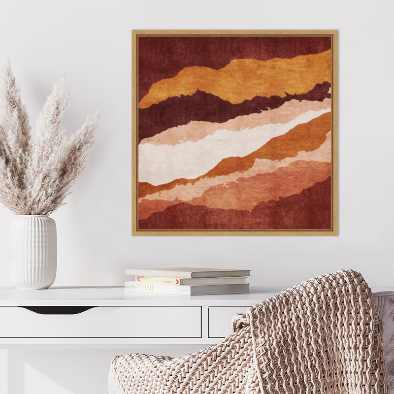 «Cracked Earthen Layers 2» par Emel Tunaboylu, reproduction d'art sur toile encadrée, H 22 po x l 22 po