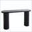 Wood Console Table with Fluted Entryway Design