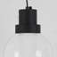 Mini-luminaire suspendu sphérique transparent 1 lumière