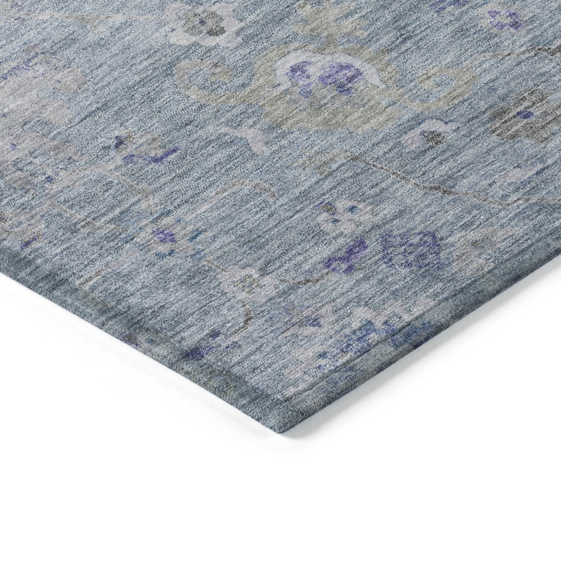 Machine Washable Indoor/Outdoor Chantille ACN1107 Sky Rug, Rectangle 1'8" x 2'6"