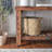 Backyard Discovery Acacia Wood Farmhouse Narrow Console Table with Lower Storage Shelf