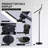 Jasai 168cm Black Novelty LED Dimmable Floor Lamp with Remote