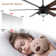 72" 6 - Blade Modern Reversible Ceiling Fan with LED Lights and Remote, 6 Speeds Dimmable Ceiling Fan