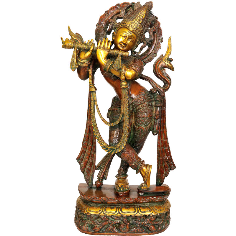 Lord Krishna jouant de la flûte
