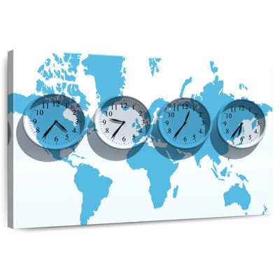 Kerner Time Zones World Map