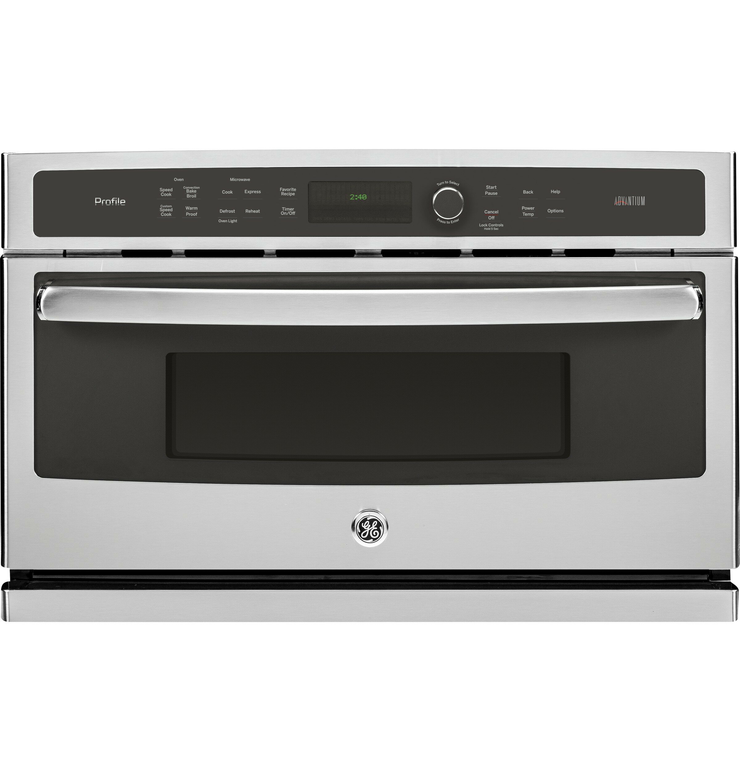 GE Profile™ 30 1.7 Cubic Feet Electric Convection Oven/Microwave