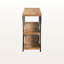 Console Parkland en métal brun naturel noir, H 31,33 po x l 59,56 po x P 15,80 po