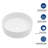 15.75"X15.75" White Ceramic Vessel Bathroom Sink-123626447