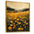 Toile avec cadre flottant or
