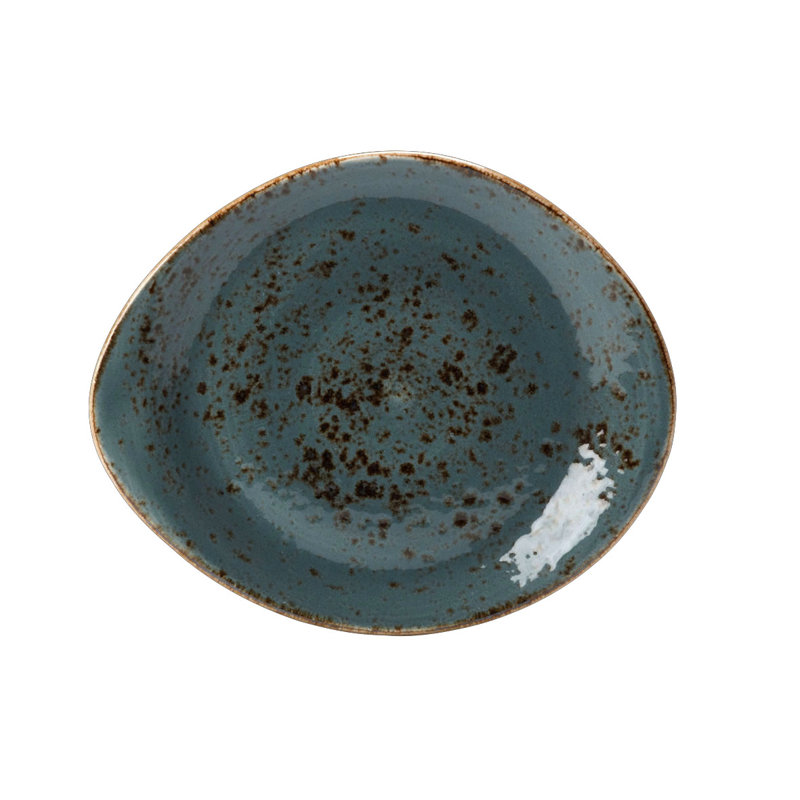CRAFT BLUE Plate, Blue/Brown