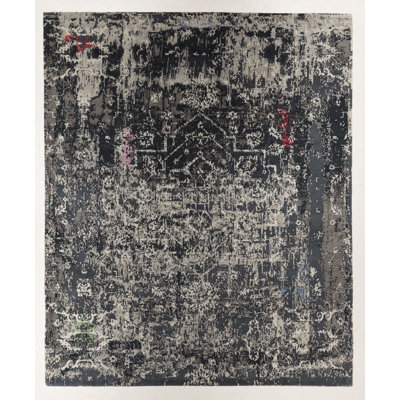 Handmade Cotton and Silk Area Rug