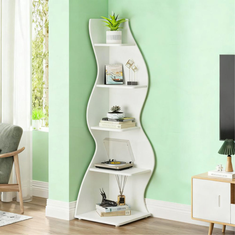 Support pour plante à 5 niveaux, Blanc