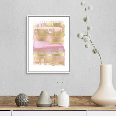 Reproduction d’art sur toile abstraite expression rosé par David Moore
