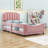 Twin Upholstered Daybed with Headboard-2137436495