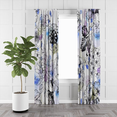 Semi Sheer Curtain Pair