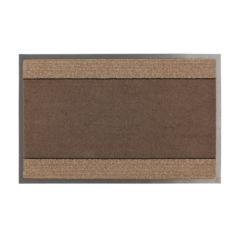 Miracle Non-Slip Striped Indoor Doormat, Brown, 0.65cm H x 60cm W x 90cm L