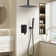 1-Spray Patterns 10 In. Ceiling Mount Dual Fixed And Handheld Shower Head 2.5 GPM