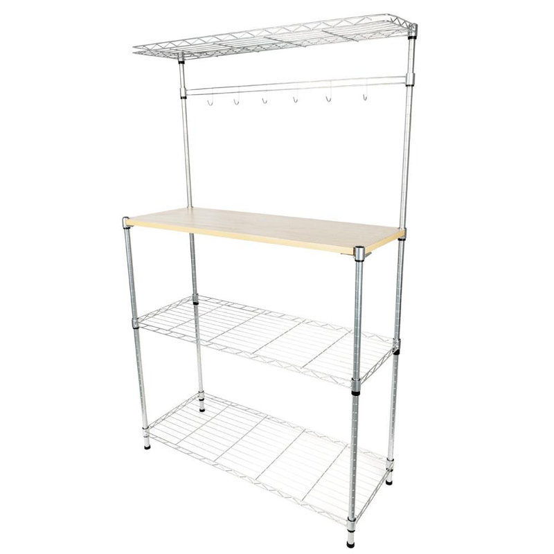 90cm W Steel Height -Adjustable Shelving Unit