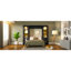 Grand lit plateforme escamotable grand format avec tablette, armoires latérales, tiroirs et DEL, noir (ancien SKU: N7090002226B)