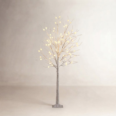 White 6' Pre-Lit Christmas Tree