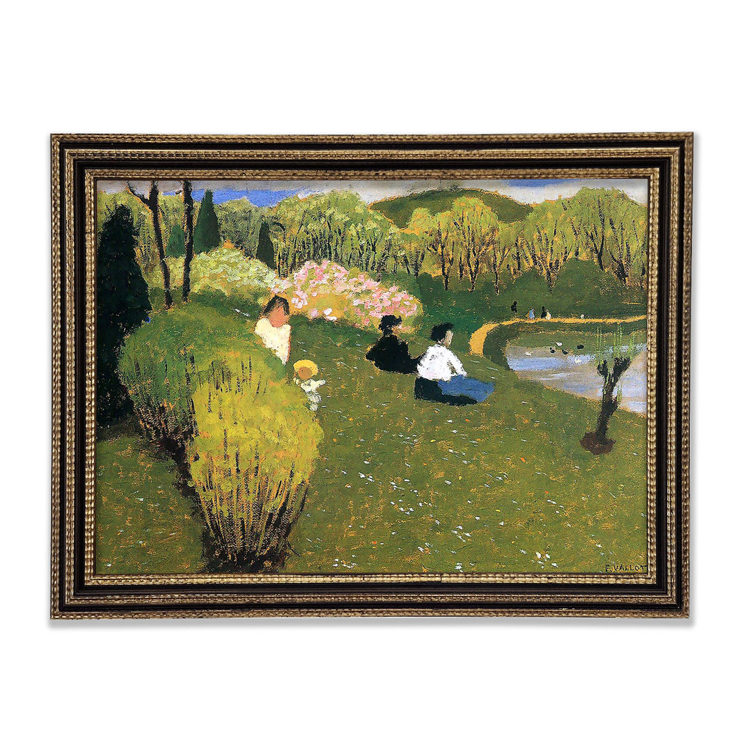 Felix Vallotton Kinder an einem Teich - Druck