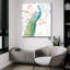  «Jaipur 1 C» par Danhui Nai, art mural en verre acrylique, 36 po x 36 po