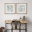 «Geometric Circle Collages», ensemble de 2 reproductions d'art encadrées sur toile encadrées nautiques-108345325-108345324