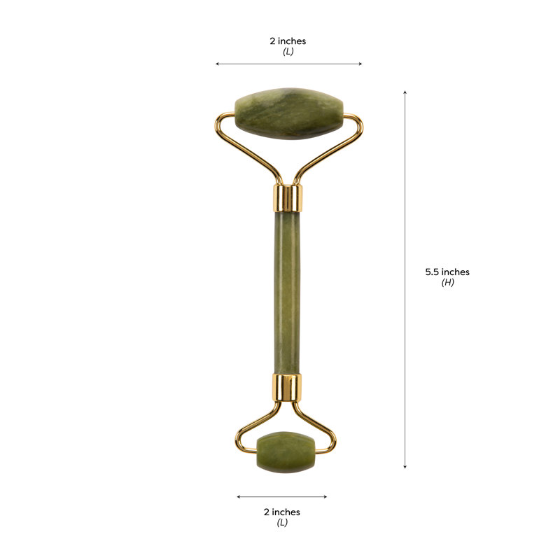 Cobscook Symple Stuff Dual Sides Facial Roller, Jade