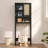 Boho Bathroom Space Saver Cabinet With Rattan Doors, Over-The-Toilet Storage Organizer With Adjustable Shelf-787263898