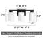 3 lumières 17 po Éclairage pour meuble-lavabo noir mat avec abat-jour en verre blanc givré, à intensité variable