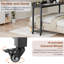 Table de lit surélevée avec roulettes à 360 °, bureau pour lit mobile de grande taille avec pieds en métal robustes, chariot pour ordinateur portable robuste et table de salle à manger pour chambre à coucher, salon et hôpital-1344526749