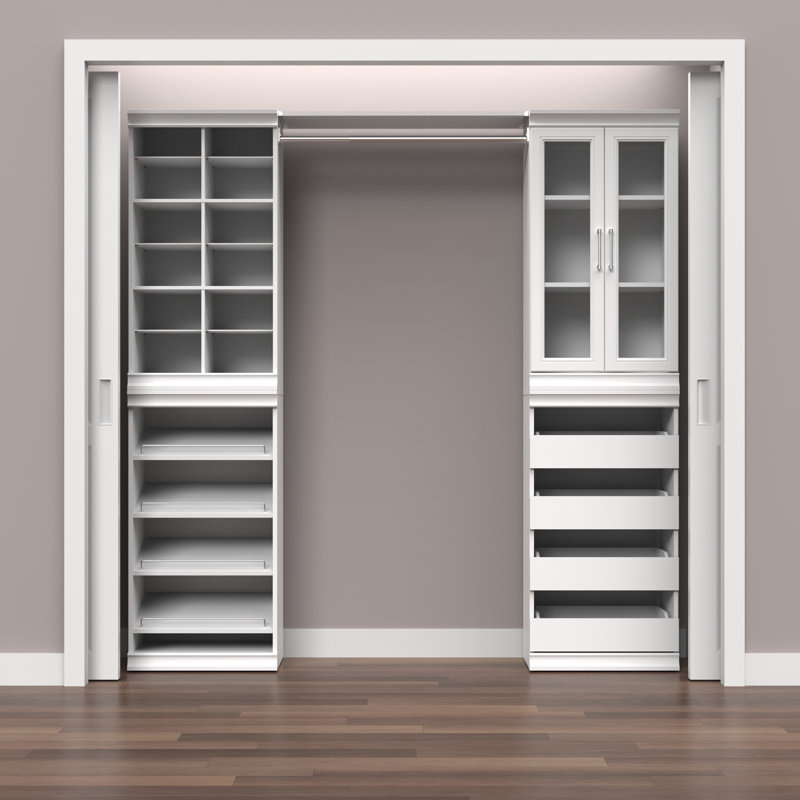 Modular Storage 21.38" W 4-Drawer Unit, White