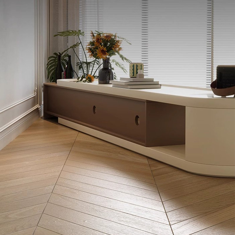 Beige + Brown  Manufactured Wood TVStands
