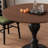 Black&Walnut Round Solid Wood Dining table-1393591892