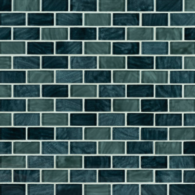Impressions 1" x 2" Straight Edge Glass Mosaic Tile
