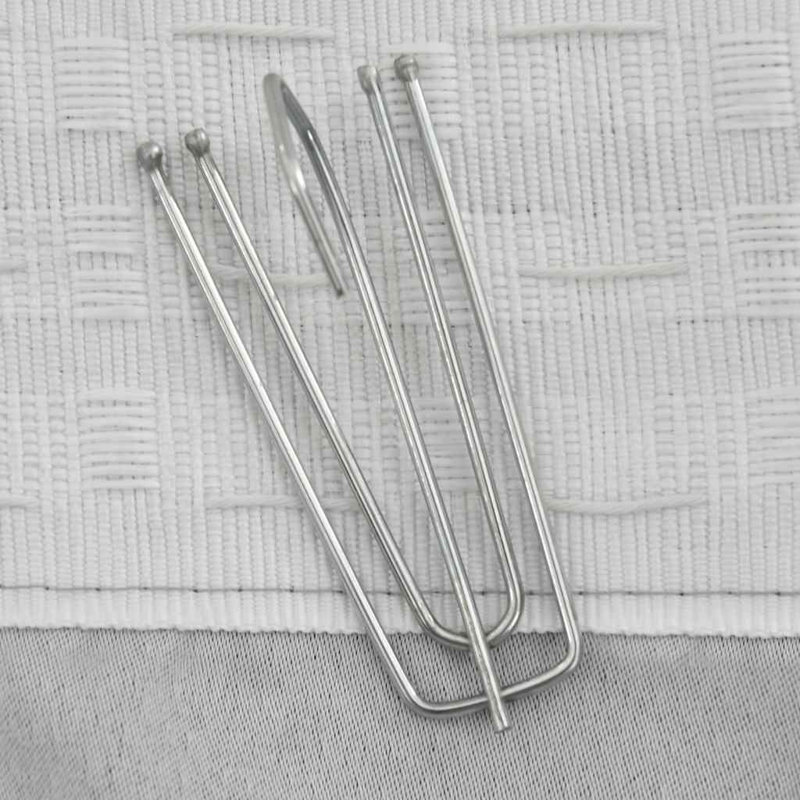 Blackout Curtain Pair, Grey, Width 140 x Drop 175 cm