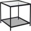 Glass Top End Table