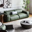 Canapé modulaire vert en cuir véritable-1863281343-1863281342