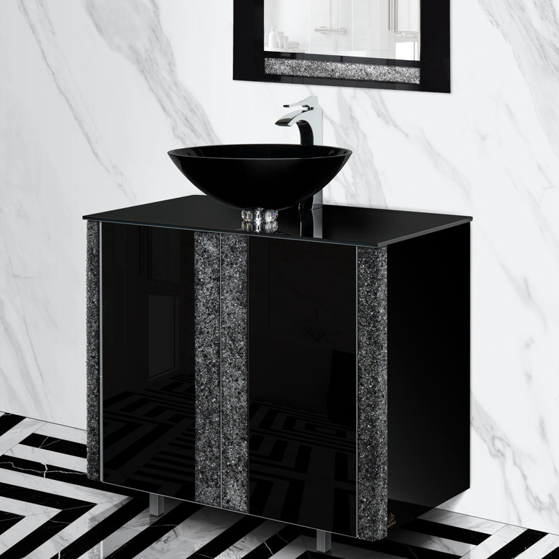Princess 35'' W Single Vanity, Black