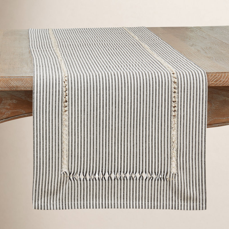 Rectangular Striped Table Runner, 120" x 16"