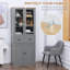 HOMCOM Kitchen Cupboard, 5-tier Storage Cabinet with Adjustable Shelves-247570470