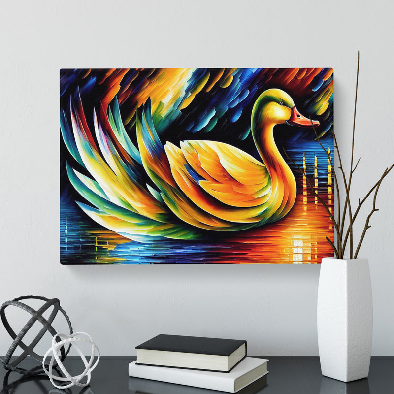 Duck Painting Vol.3 - Wrapped Canvas Painting, 40cm H x 60cm W x 3cm D
