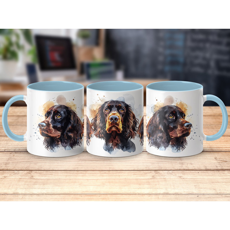 Ceramic Coffee Mug, 3, Light Blue