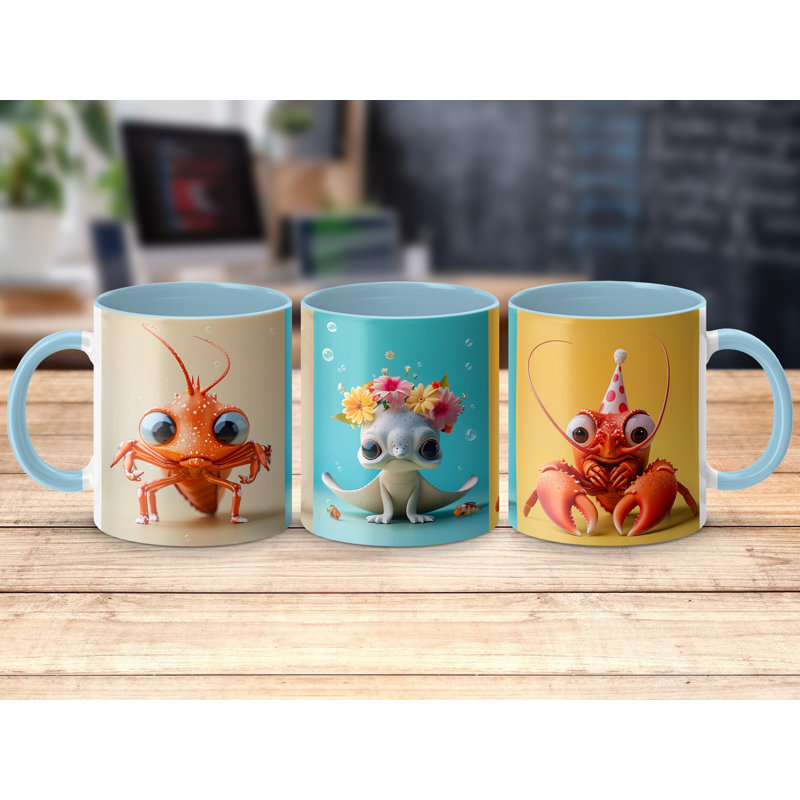 Ceramic Coffee Mug, Light Blue