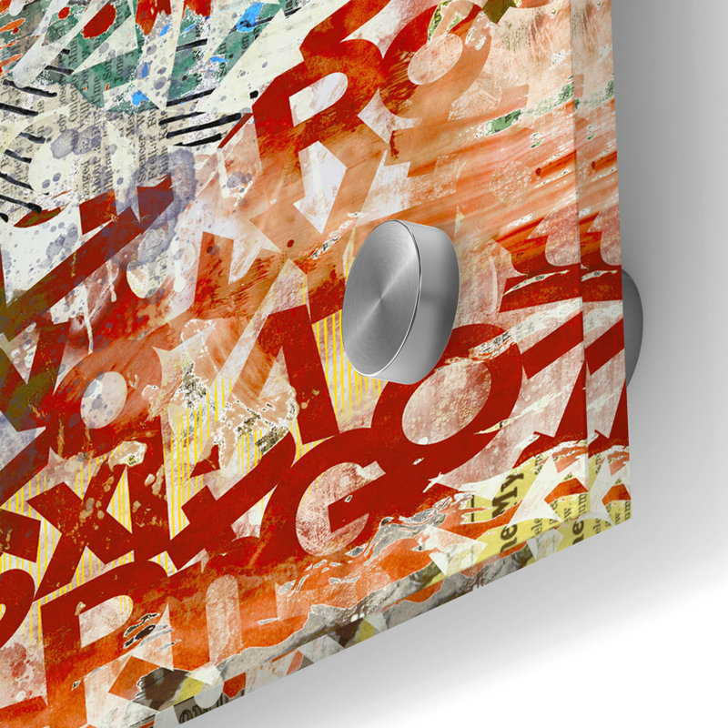  «Eloquent Symphony X2» par Laura Gibson, art mural en verre acrylique, 24 po x 24 po, H 24 po x l 24 po
