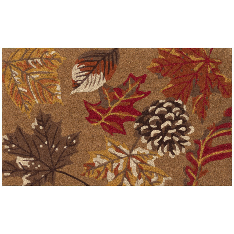 Jaylnn Non-Slip Thanksgiving Outdoor Doormat, 24" W x 36" L