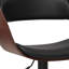 Tabouret de bar pivotant Bentwood - noir